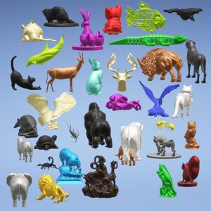 300 Tier STL Dateien - Safari, Zoo & Dschungel 3D Druck Modelle (Digitaler Download) Bild 5