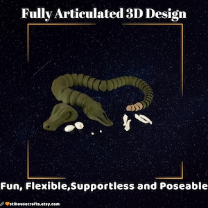 Articulated Snake STL: Flexible 3D Print Fidget Toy
