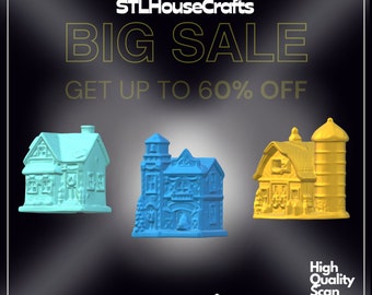 3D Buildings Printable STL Home Decoration with 3D Print Files Gift For Mom 3D Art Digital Download Package For 3d Printers Decor Stl