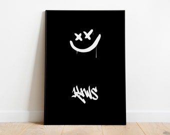 KAWS Poster, Printables Minimalist Hypebeast Kaws Figure Poster, Kaws Poster Print, Kaws Wall Art, Graffiti Kaws, Digital Download