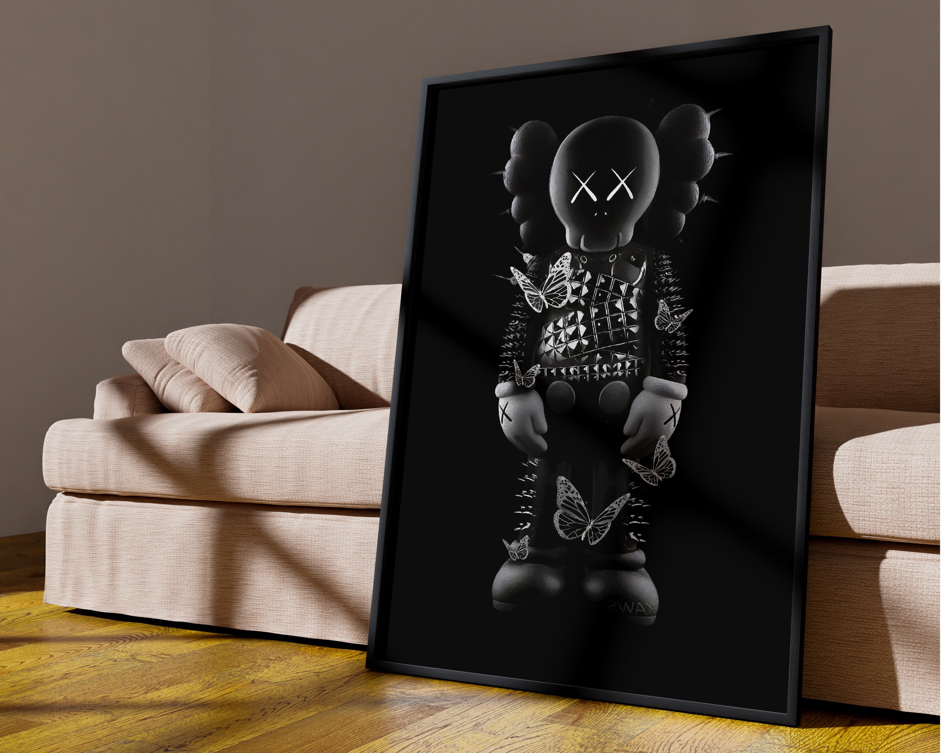 KAWS Poster Set of 3, Printables Minimalist Hypebeast Kaws Figure