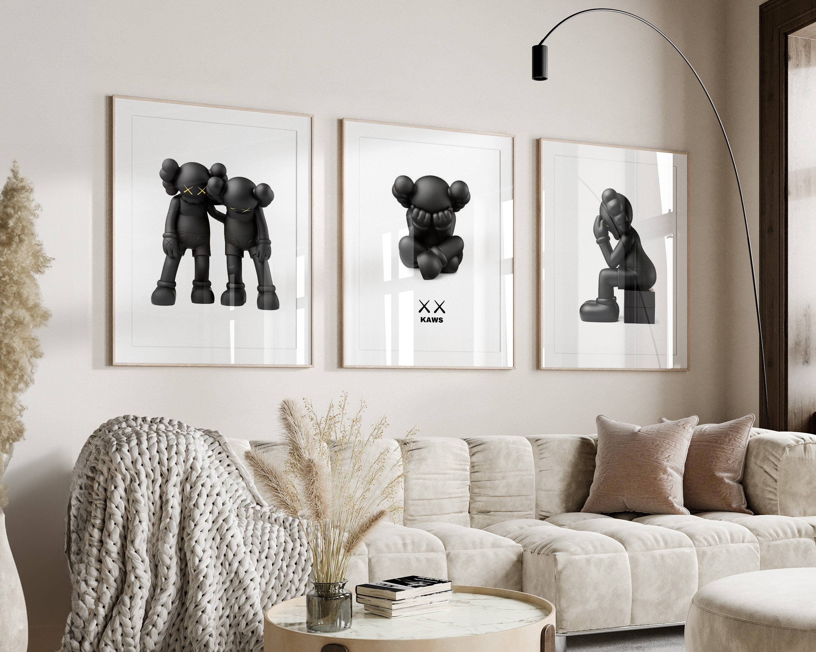 KAWS Poster Set of 3, Printables Minimalist Hypebeast Kaws KAWS Poster Set of 3, Printables Minimalist Hypebeast Kaws