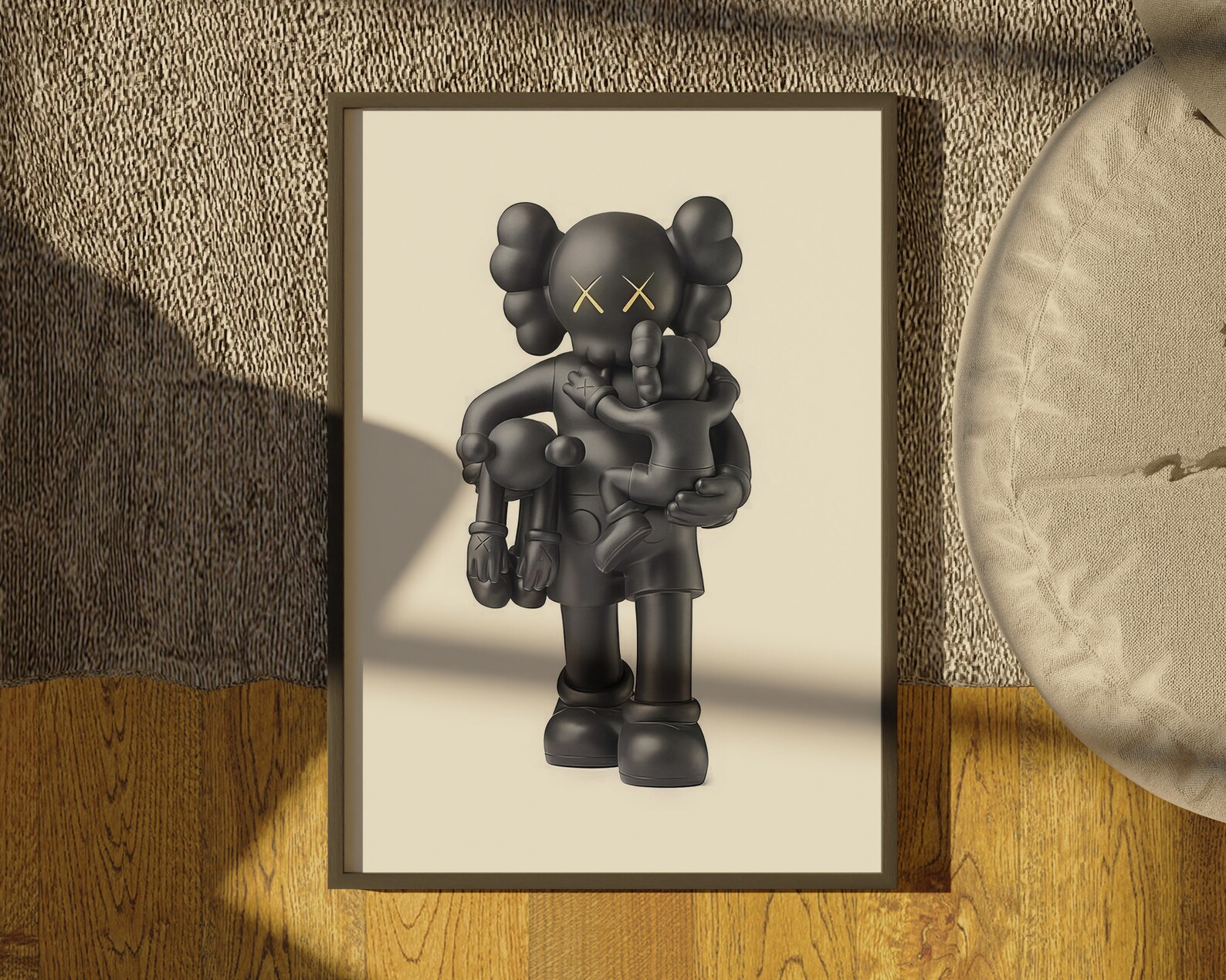 KAWS Poster Set of 3 Printables Minimalist Hypebeast Kaws Etsy