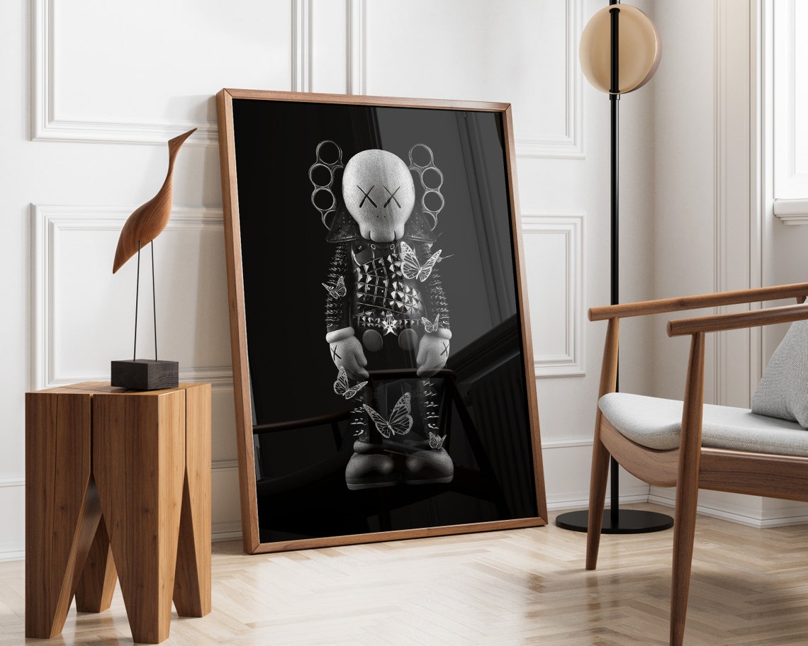 KAWS Poster Set of 3, Printables Minimalist Hypebeast Kaws Figure