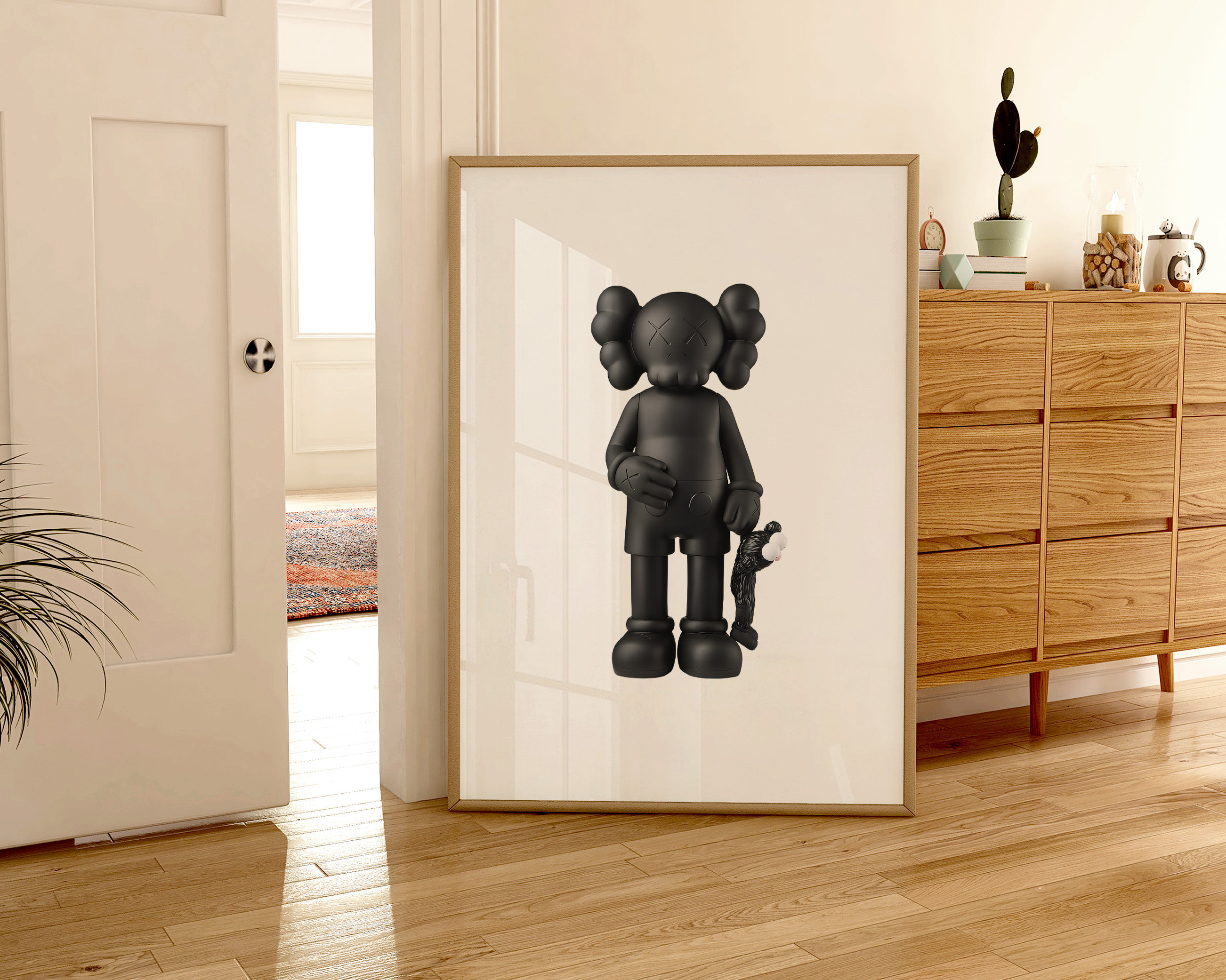 KAWS Poster Set of 3, Printables Minimalist Hypebeast Kaws Figure