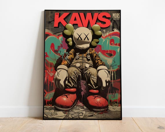 Kaws Poster, Kaws Print, Kaws Wall Art, Hypebeast, Kaws Gift