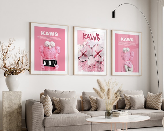 KAWS's Companion (Pink) Print - Hype Museum
