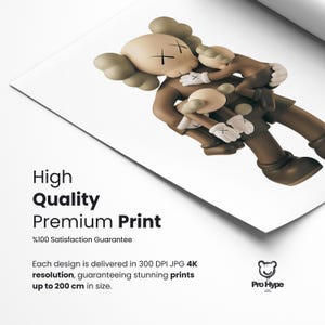 KAWS Poster Set of 3, Printables Minimalist Hypebeast Kaws Figure Poster, Kaws Poster Print, Kaws Wall Art, Graffiti Kaws, Digital Download image 2