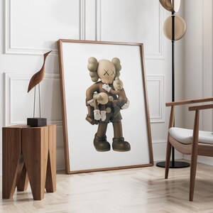 KAWS Poster Set of 3, Printables Minimalist Hypebeast Kaws Figure Poster, Kaws Poster Print, Kaws Wall Art, Graffiti Kaws, Digital Download image 9