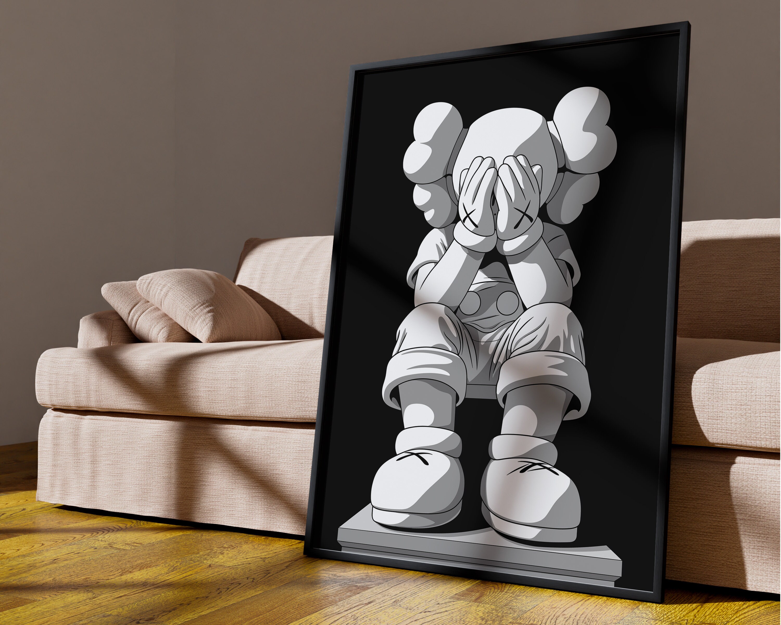キム様 　絵画3点セット Kaws Poster Set of 3, Printables Minimalist Hypebeast Kaws