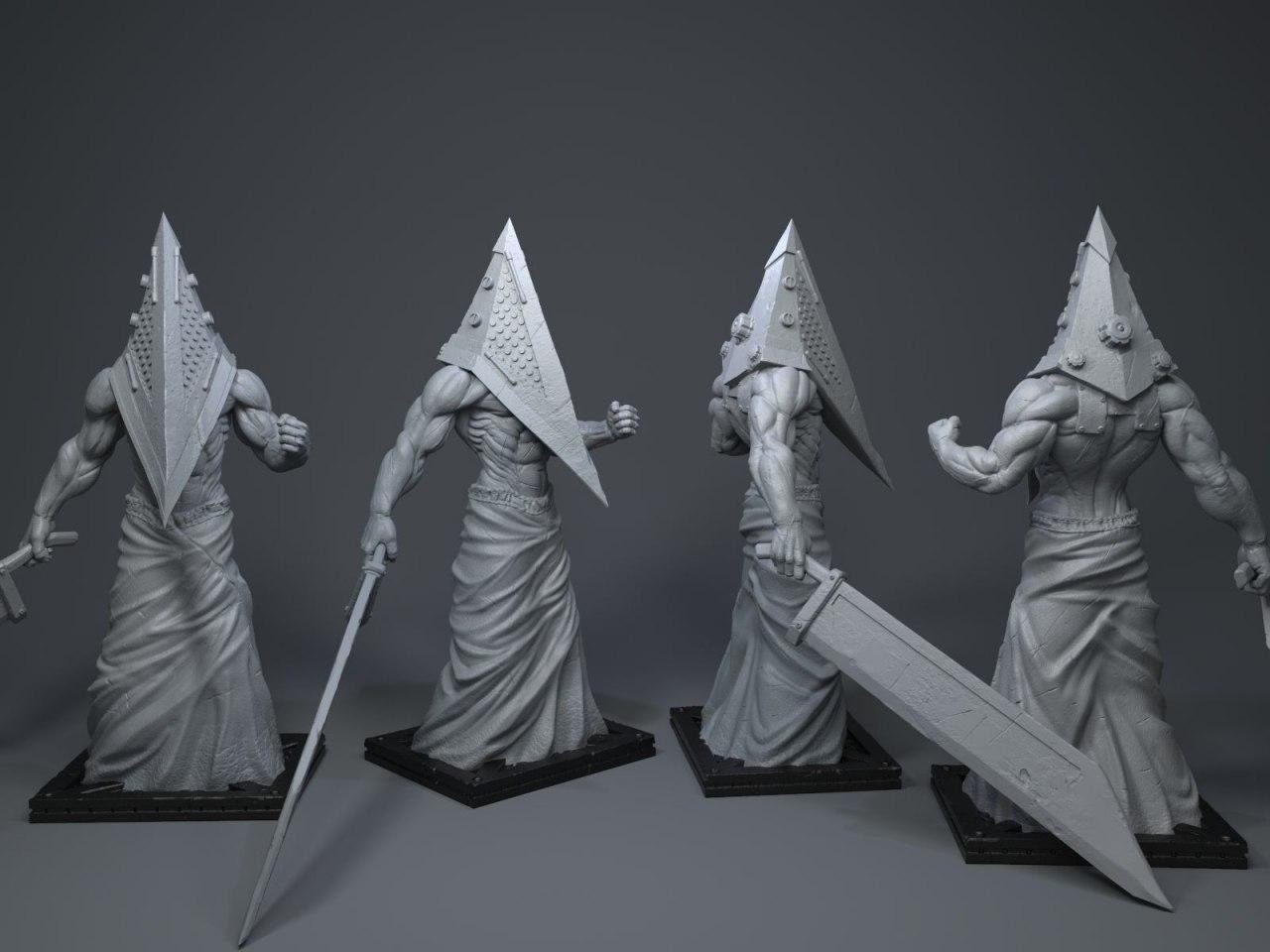 Pyramid Head 3D Printing Figurine | Assembly