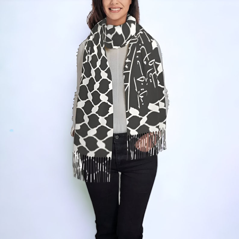 I Love Palestine My Homeland Arabic Calligraphy Keffiyeh Scarf - Etsy