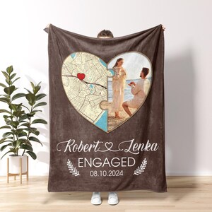 Personalized Photo Blanket, Photo Blanket with Text, Personalized Gift, Valentine Blanket, Anniversary Gift, Couples Gift, Gift for Her C38