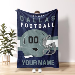 Dallas Football Vintage Style Personalized Blanket,Dallas Football Blanket,Cowboy Blanket,Dallas Blanket,Dallas Fans Gift FVC1