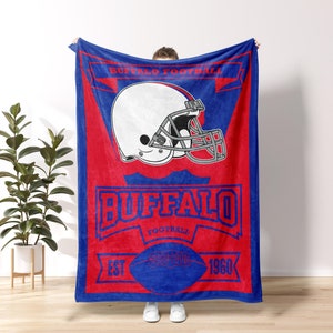 Buffalo Football Personalized Blanket,Buffalo Bill Blanket, Buffalo New York,Buffalo Bill Fan Gift,Sunday Football FVE15