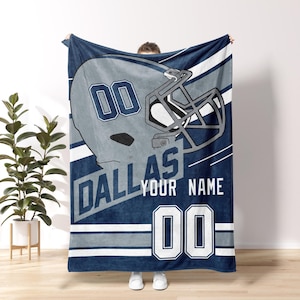 Dallas Football Vintage Style Personalized Blanket,Dallas Football Blanket,Cowboy Blanket,Dallas Blanket,Dallas Fans Gift FVA1