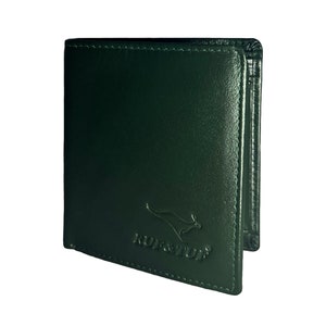 Vintage Green Leather Wallet, Designer Card Holder, Green Wallet For Men, Birthday Gift For Boys, Mens Green Leather Wallet, Handmade Wallet