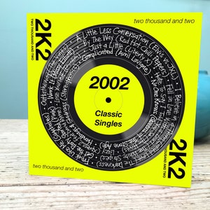 Cartão de 23º aniversário / Cartão de 2002 / Cartão de música de 2002 / Cartão de música do vigésimo terceiro aniversário