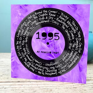 Tarjeta de cumpleaños número 30 / Tarjeta del 30 / Tarjeta de 1995 / Tarjeta musical de 1995 / Tarjeta musical del 30 cumpleaños
