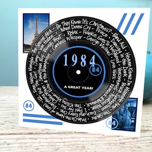 Biglietto di auguri per il 41° compleanno / Biglietto del 1984 / Biglietto musicale del 1984 / Biglietto musicale del quarantunesimo compleanno