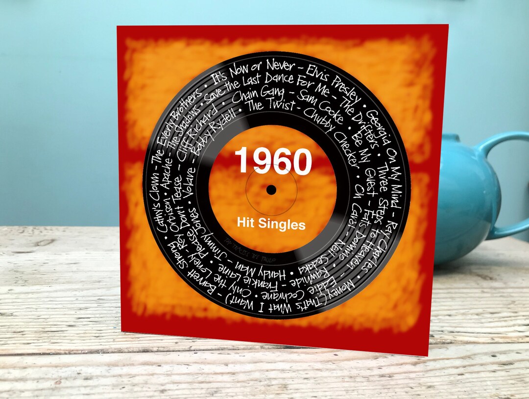 64th Birthday Card 1960 Card 1960 Music Card Sixty fourth Music 64th-birthday-card-1960-card-1960-music-card-sixty-fourth-music