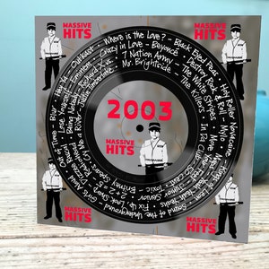 Biglietto di auguri per il 22° compleanno / Biglietto del 2003 / Biglietto musicale del 2003 / Biglietto musicale del ventiduesimo compleanno