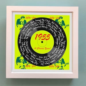 Stampa incorniciata per il 70° compleanno / Stampa 1955 / Stampa musicale 1955 / Stampa musicale del settantesimo compleanno