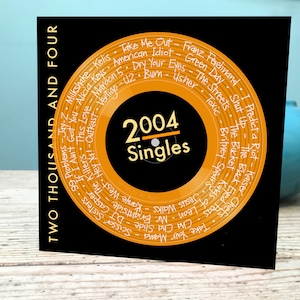 Carte 21e anniversaire / Carte 2004 / Carte musique 2004 / Carte musique 21e anniversaire