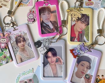 Portafotos SVT / Diseño de grupo de chicos KPOP / Llavero adjunto / SEVENTEEN