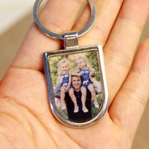 Custom Photo Keychains, Personalized Photo Keychains, Photo Gifts, Personalized Keychain Gifts, Anniversary Gifts, Unique Father&#39;s Day Gifts