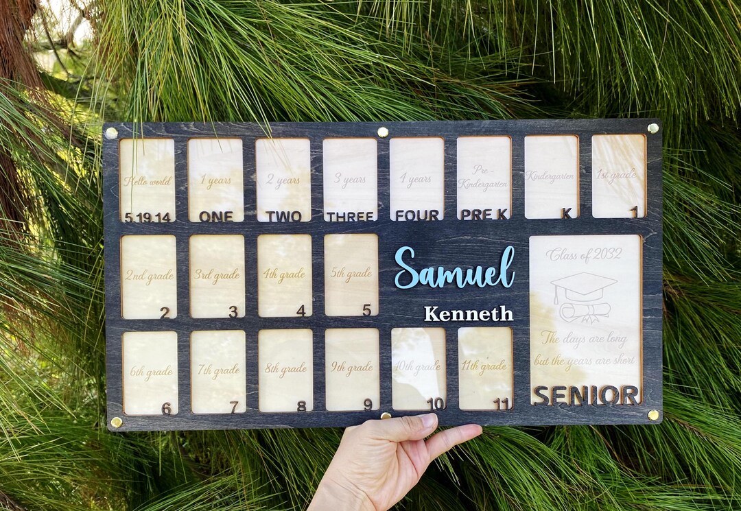 Personalized Photo Frames From Birth to Graduation| Custom School Photo ...