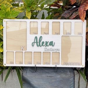 Personalized School Years Picture Frame | K to Graduation Photo Collage