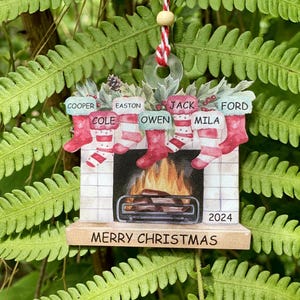 Personalized Family Christmas Decoration| Christmas Tree Ornament| Christmas Stocking Ornament| Stockings on Fireplace| Christmas Gift