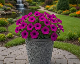 29cm Blenheim polyresin pastel blue  flower pot x2