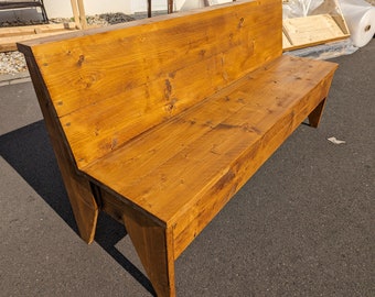 Banc en bois vintage, fait de bois vintage