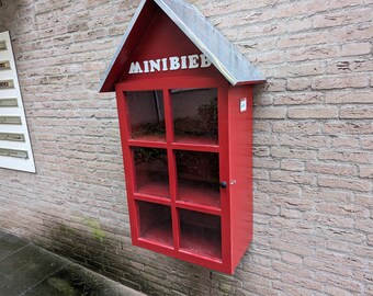 Mini meuble bibliothèque, pour montage mural, pour usage intérieur et extérieur