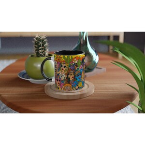 Coachella Meme Mug - White 11oz Ceramic Mug with Color Inside Ceramic Black image 5