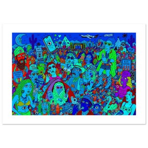 Coachella By night - Fine Art Poster 70x100 cm / 28x40″ image 1