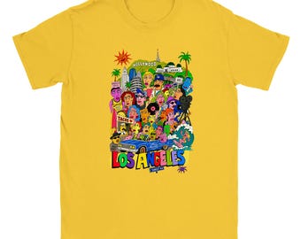 Los Angeles by Hot Toasty Classic Unisex Crewneck T-shirt | Gildan® 64000