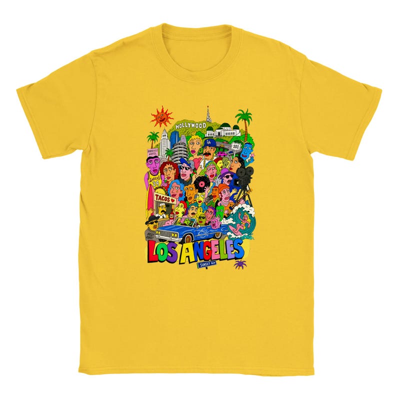 Los Angeles by Hot Toasty Classic Unisex Crewneck T-shirt | Gildan® 64000 image 1