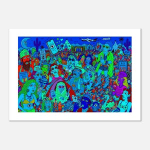 Coachella By night - Fine Art Poster 70x100 cm / 28x40″ image 4