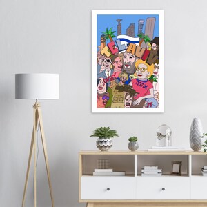 Tel Aviv Meme Wall Art - Premium Matte Paper Poster 70x100 cm / 28x40″ image 7