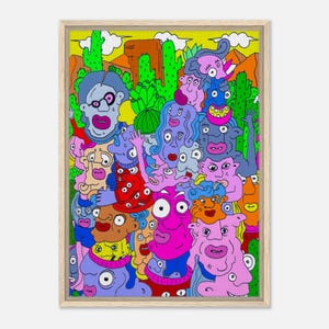 Too Hot to Exist – Desert Meltdown | Hot.Toasty Art Framed Canvas 50x70 cm / 20x28″ image 2