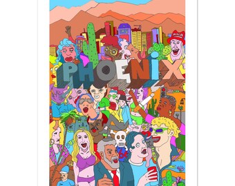 Phoenix Desert Meme Art