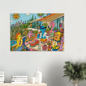 L.A. Brunch up the hills - Canvas 70x100 cm / 28x40″ image 4