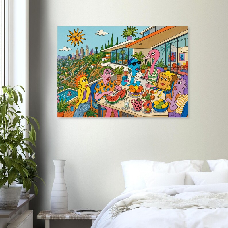 Brunch in the Hills - klassieke semi-glanzende papieren poster 70 x 100 cm / 28 x 40″ afbeelding 5