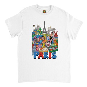 Paris Love - Heavyweight Unisex Crewneck T-shirt | Gildan® 5000 image 5