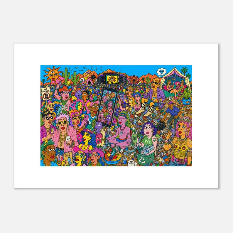 Coachella week 1 - :) Premium Matte Paper Poster A0 (84.1 x 118.9 cm) image 4