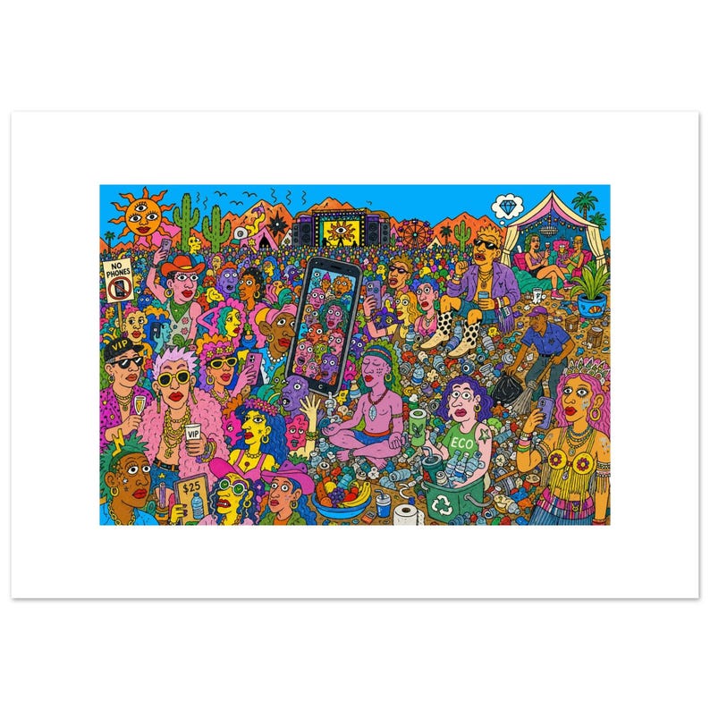 Coachella week 1 - :) Premium Matte Paper Poster A0 (84.1 x 118.9 cm) image 1