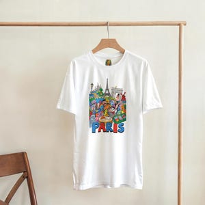 Paris Love - Heavyweight Unisex Crewneck T-shirt | Gildan® 5000 image 9